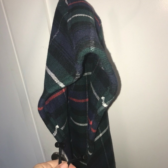 COPY - Balenciaga Blue Green Multi Wool Hoodie Logo Scarf - Picture 6 of 10